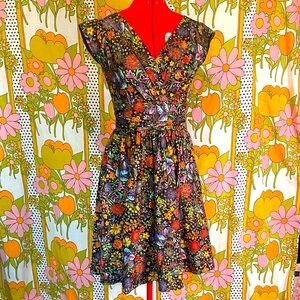 Retrolicious Multicolor Floral Dress